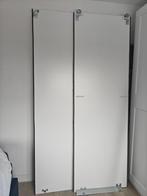 PAX 2 witte schuifdeuren + scharnieren 150x236, Ophalen, 100 tot 150 cm, 200 cm of meer, Zo goed als nieuw