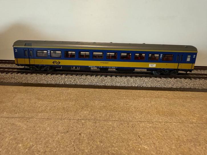 Märklin H0 4164 Rijtuig NS ICR Buurland B, blauw/geel, 2e, Hobby en Vrije tijd, Modeltreinen | H0, Gebruikt, Wagon, Wisselstroom