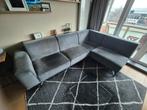 Hoekbank Navigator - De Bommel - Grijze Softskin, Ophalen, Gebruikt, Hoekbank, Driepersoons