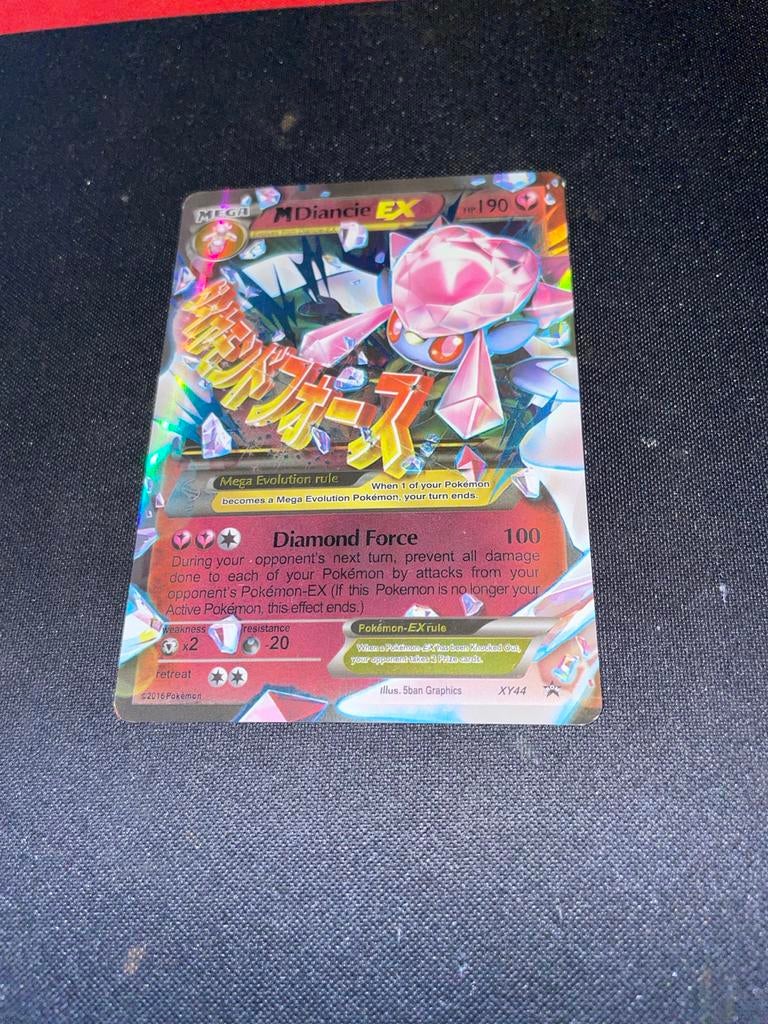 M Diancie EX - Zeldzame Pokémonkaart, Ophalen of Verzenden, Gebruikt, Losse kaart, Foil