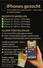 iPhones 13 t/m 16 Gezocht – Direct Cash  Zonder Schade, Ophalen, Zo goed als nieuw, Overige typen, Apple iPhone