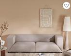 3-zits bank beige b247 x d97 x h71 cm, Huis en Inrichting, Banken | Bankstellen, Ophalen, Gebruikt, Driepersoons, 75 tot 100 cm