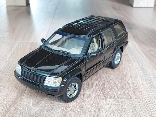 Jeep Grand Cherokee (2001) | Zwart | 1:18 | Autoart, Hobby en Vrije tijd, Modelauto's | 1:18, Gebruikt, Auto, Autoart, Ophalen of Verzenden