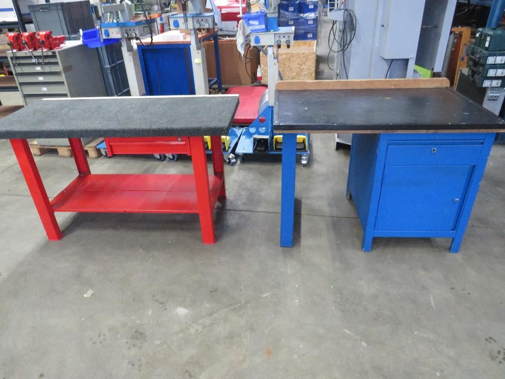 werkbank werkbanken werktafels met lade opbergkast, Doe-het-zelf en Verbouw, Gebruikt, Zandhaarweg, Ophalen of Verzenden, Werkbank