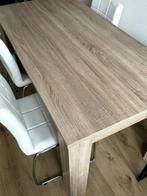 Eettafel + 4 Stoelen, Huis en Inrichting, Tafels | Eettafels, Ophalen, Eikenhout, 50 tot 100 cm, Vier personen
