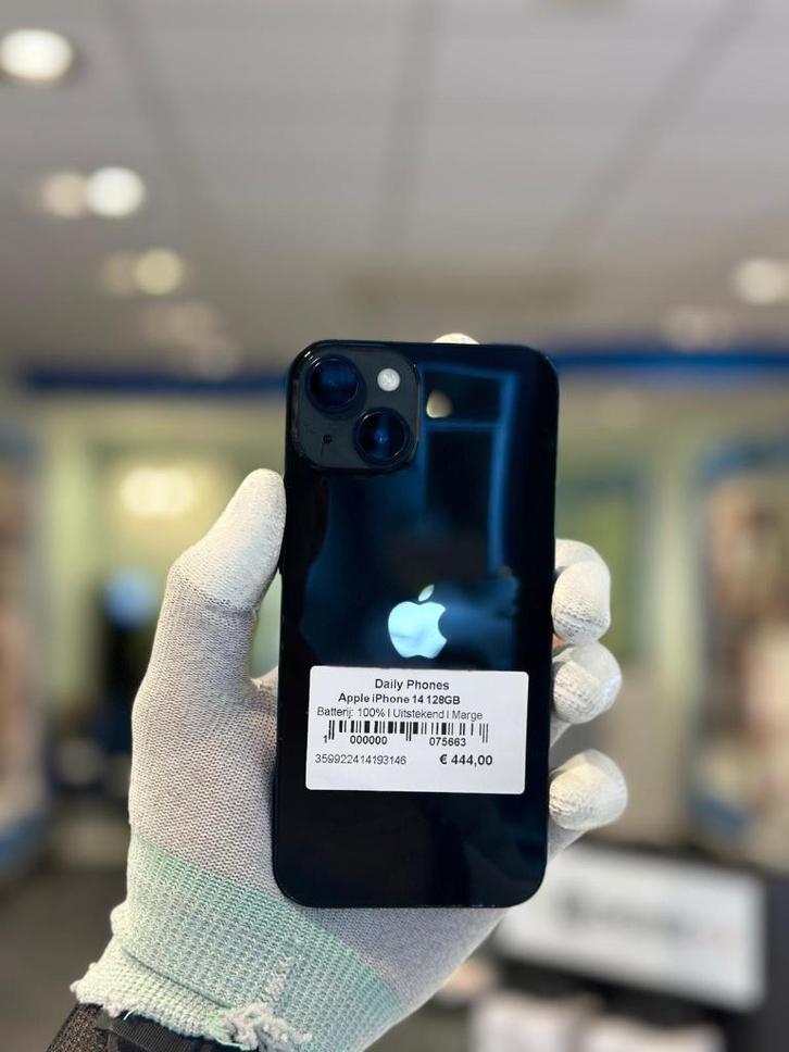 Zo goed als nieuw Apple iPhone 14 128GB, Telecommunicatie, Overige Telecommunicatie, Zo goed als nieuw, Ophalen of Verzenden
