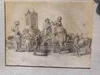 Tekening 17de eeuws, Antiek en Kunst, Kunst | Etsen en Gravures, Ophalen