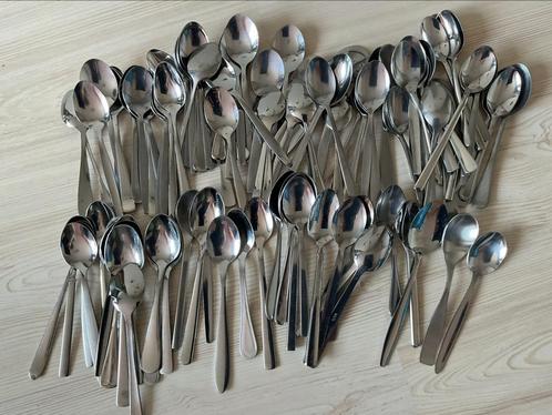 Partij koffie- theelepels ongesorteerd 100 stuks, Huis en Inrichting, Keuken | Bestek, Gebruikt, Rvs of Chroom, Ophalen of Verzenden
