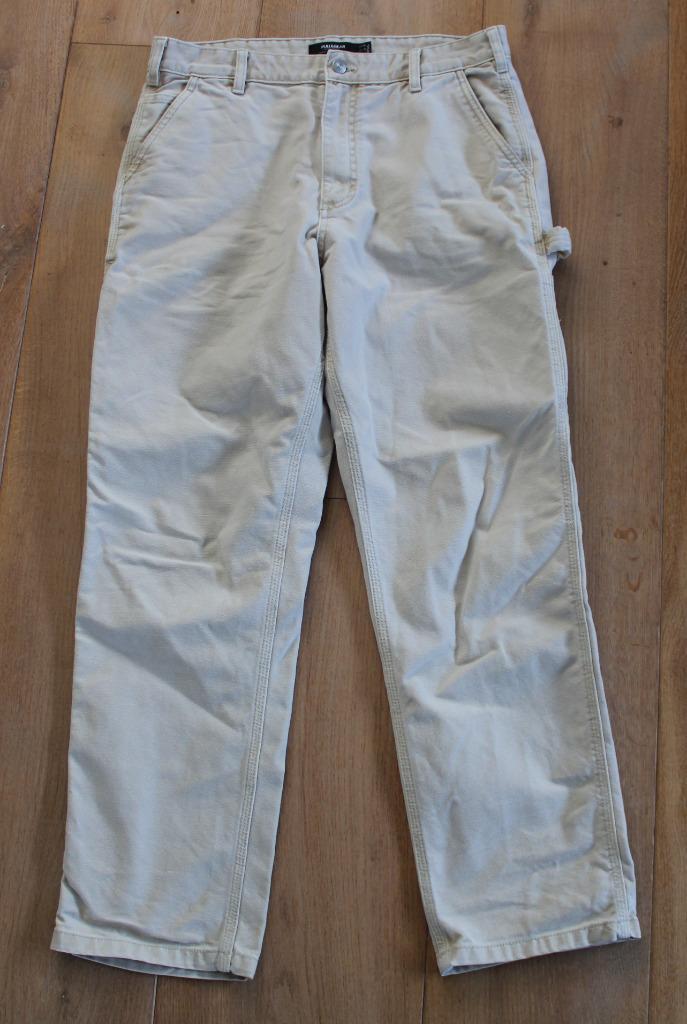 Broek van Pull & Bear maat 40, Kleding | Heren, Broeken en Pantalons, Gedragen, Maat 48/50 (M), Beige, Ophalen of Verzenden