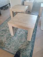 Houten bijzettafel, Minder dan 45 cm, Minder dan 55 cm, Vierkant, Ophalen of Verzenden