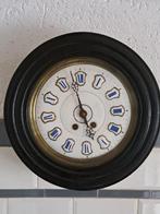 Antieke Franse schoolklok - rond 1890, Ophalen of Verzenden, Gebruikt, Analoog, Wandklok