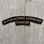 Hasting & Prince Edward Regt. embleem WO2, Verzamelen, Militaria | Tweede Wereldoorlog, Ophalen of Verzenden