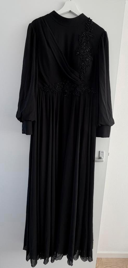 Abiye / gelegenheidsjurk / galajurk, Kleding | Dames, Gelegenheidskleding, Nieuw, Galajurk, Maat 46/48 (XL) of groter, Zwart, Ophalen of Verzenden