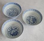 3 Wanyu rijstkommetjes met rijstajour, Antiek en Kunst, Ophalen of Verzenden