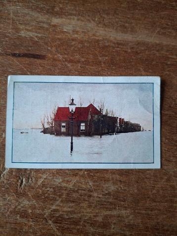 Oude Prentbriefkaart Watersnood 1916 beschikbaar voor biedingen