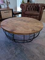 Ronde Salontafel Mango hout, Ophalen, 50 tot 100 cm, Rond, 50 tot 100 cm
