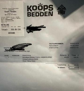 Houtkleurige (eiken motief) schuifkast Sinfony / Koops