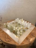 Marmeren schaakspel, Ophalen of Verzenden, Gebruikt, Vierkant, Overige materialen