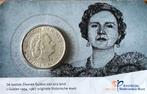 Coincard de laatste zilveren gulden 1965, Postzegels en Munten, Munten | Nederland, 1 gulden, Ophalen of Verzenden, Koningin Juliana
