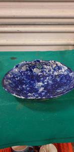 schaal aardewerk blauw gewolkt, Huis en Inrichting, Woonaccessoires | Schalen en Manden, Ophalen of Verzenden, 'T Olde Gre-j, Info@toldegrej.nl