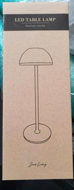 Jens living led zwarte tafellamp NIEUW, oplaadbaar via usb, Huis en Inrichting, Ophalen, Nieuw, Minder dan 50 cm