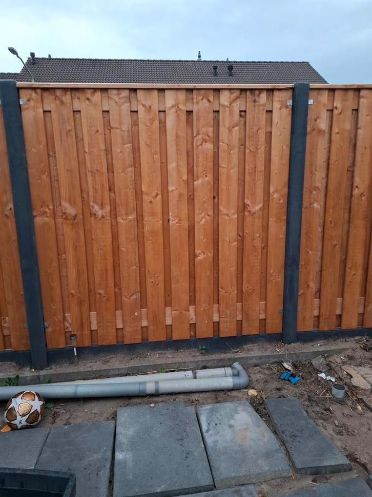 Schutting plaatsen, Tuin en Terras, Schuttingen, Nieuw, Hout, 1 tot 2 meter, Ophalen of Verzenden