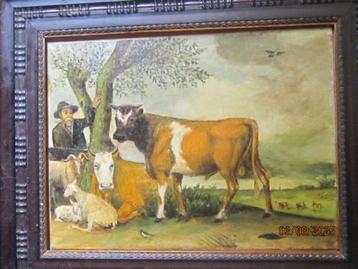 De Stier van Potter, Mooi Nageschilderd werk K.DEKKER beschikbaar voor biedingen