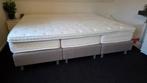 3 persoons bed met topper 240x200 matras 3x 80x200, Ophalen, Beige, Tweepersoons, Zo goed als nieuw