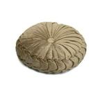 Fluweel goudkleurige velvet poef /ronde kussen, Huis en Inrichting, Woonaccessoires | Kussens, Verzenden, Nieuw, Rond