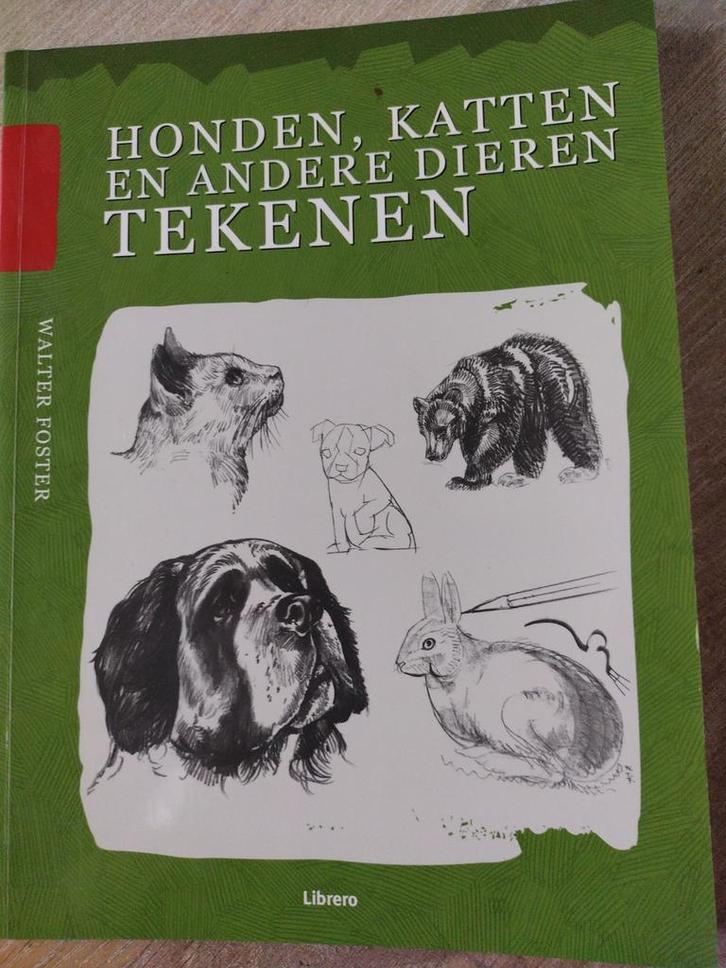 Honden, Katten en Andere Dieren Tekenen - Tekenboek, Hobby en Vrije tijd, Tekenen, Zo goed als nieuw, Boek of Gids, Ophalen of Verzenden