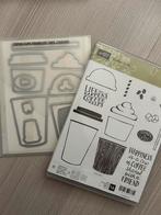 Coffe Café Stampin Up stempelset met dies, Ophalen of Verzenden, Zo goed als nieuw