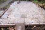 Betontegels 30x30 groot oppervlak: 2,5 m x 5 m + opsluitband, Tuin en Terras, Tegels en Klinkers, Ophalen, Gebruikt, 10 m² of meer