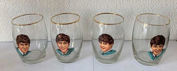The Beatles set glazen, Verzamelen, Muziek, Artiesten en Beroemdheden, Zo goed als nieuw, Gebruiksvoorwerp, Ophalen of Verzenden