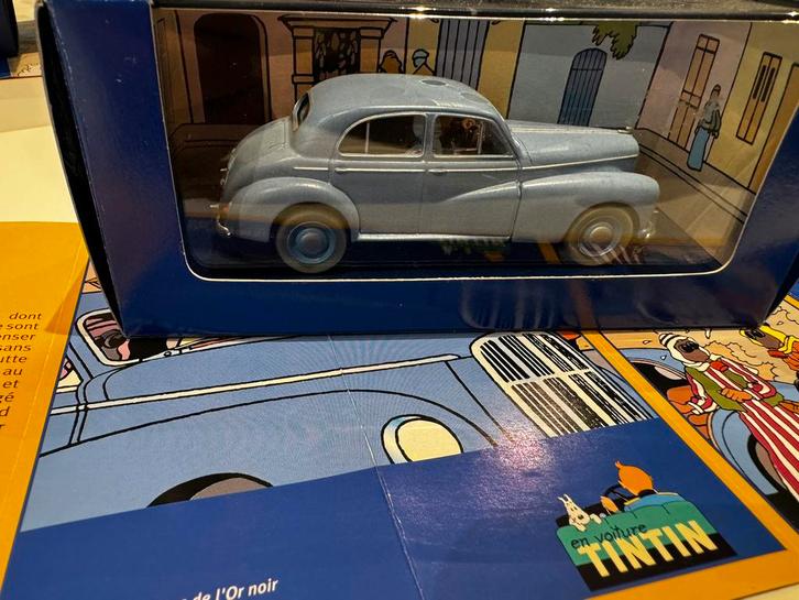 Kuifje auto 1:43 morris 6 uit zwarte goud, Verzamelen, Stripfiguren, Zo goed als nieuw, Beeldje of Figuurtje, Kuifje, Ophalen of Verzenden