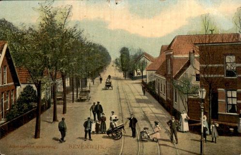 Alkmaarse Straatweg Beverwijk, Verzamelen, Ansichtkaarten | Nederland, Gelopen, Noord-Holland, Voor 1920, Ophalen of Verzenden
