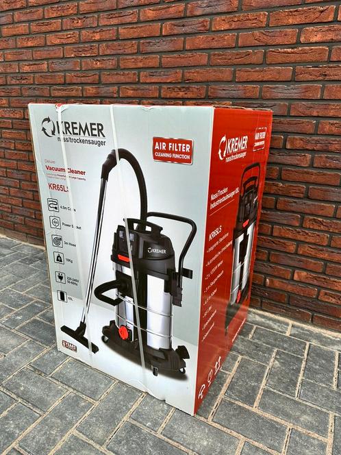 Kremer KR65LS! Nieuw! BOUWSTOFZUIGER, Witgoed en Apparatuur, Stofzuigers, Zo goed als nieuw, Overige typen, 2000 watt of meer