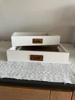 Decoratieve Houten Dienbladen Set, Ophalen, Schaal, Zo goed als nieuw, Rechthoekig