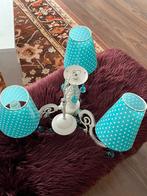 Kroonluchter Turquoise, Ophalen of Verzenden, Zo goed als nieuw