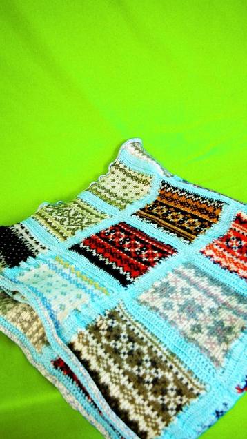 Multicolor Patchwork Blanket | Traditional | Fair Isle beschikbaar voor biedingen