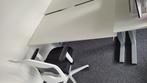 Verstelbare witte bureautafel 80x160cm (perfecte staat), In hoogte verstelbaar, Zo goed als nieuw, Ophalen, Bureau