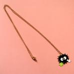Goudkleurig Totoro Sootsprite anime kettinkje ketting sieraa, Verzenden, Nieuw, Goud, Overige materialen