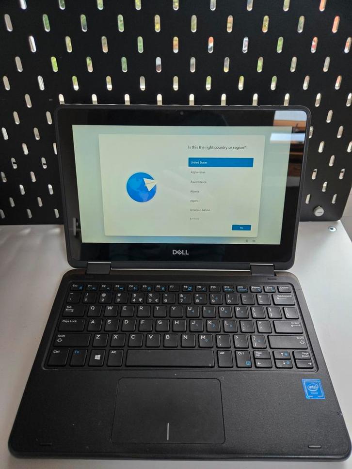 Dell latitude 3190 2in1 128 gb, Computers en Software, Windows Laptops, Gebruikt, 12 inch, SSD, Minder dan 2 Ghz, 4 GB, Qwerty