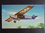 Grote ansichtkaart getekende KLM Fokker F.VII (A260), Verzamelen, Luchtvaart en Vliegtuigspotten, Ophalen of Verzenden, Gebruikt