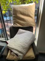 Set vitnermo dekken wollen onderdeke deken premium pillow, Huis en Inrichting, Slaapkamer | Beddengoed, Ophalen, Eenpersoons, Wit