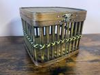 Vintage bamboe houten decoratieve doos, Huis en Inrichting, Woonaccessoires | Kisten, Minder dan 50 cm, Gebruikt, Minder dan 50 cm