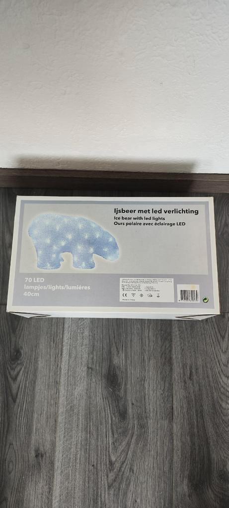 Ijsbeer met ledverlichting. Nieuw, Kinderen en Baby's, Kinderkamer | Inrichting en Decoratie, Zo goed als nieuw, Lamp, Ophalen of Verzenden