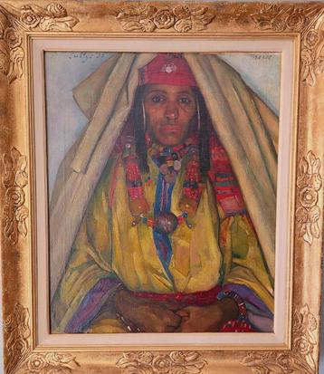 J.M.Luttge '' berbervrouw uit Marokko"  1936 beschikbaar voor biedingen