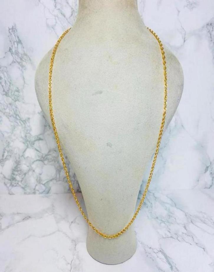 Gouden ketting - rope chain - 14 karaat, Sieraden, Tassen en Uiterlijk, Kettingen, Zo goed als nieuw, Goud, Ophalen of Verzenden