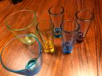 Vintage shotglaasjes / neon shot / tequila glaasjes, Verzamelen, Glas en Borrelglaasjes, Ophalen of Verzenden, Zo goed als nieuw