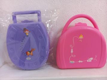Paarse Blue Band broodtrommel,nieuw(+ gratis roze trommel) beschikbaar voor biedingen